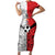 New Caledonia-Tahiti Football Custom Family Matching Short Sleeve Bodycon Dress and Hawaiian Shirt Together Go Champions