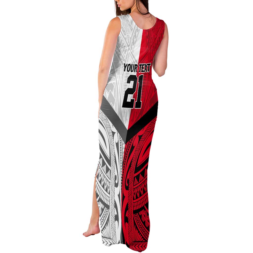 New Caledonia-Tahiti Football Custom Tank Maxi Dress Together Go Champions