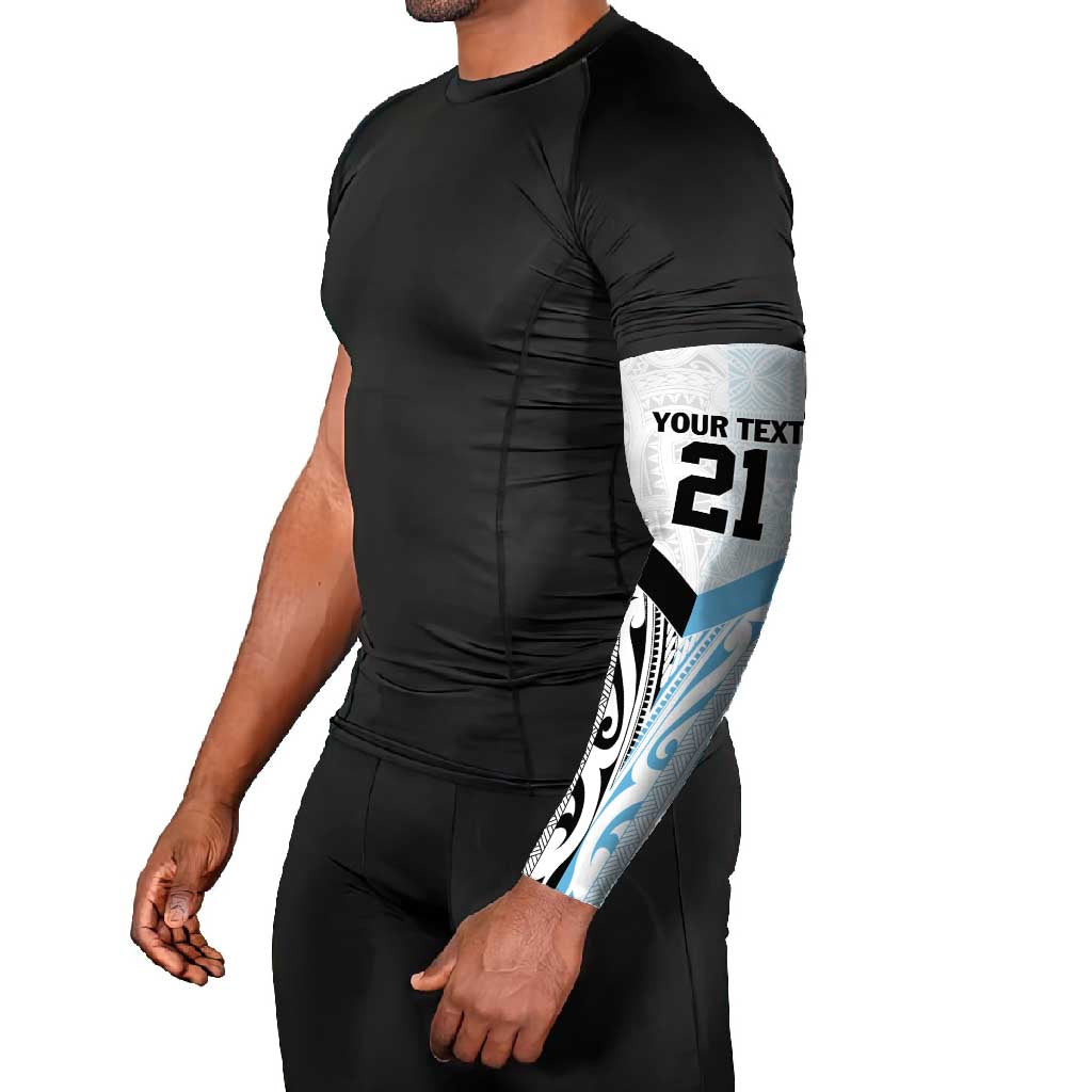 New Zealand-Fiji Football Custom Arm Sleeves Together Go Champions - Polynesian Pride