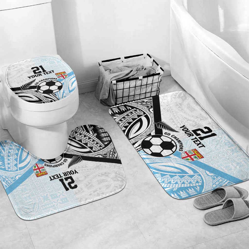 New Zealand-Fiji Football Custom Bathroom Set Together Go Champions - Polynesian Pride