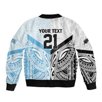 New Zealand-Fiji Football Custom Bomber Jacket Together Go Champions