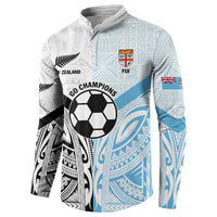 New Zealand-Fiji Football Custom Button Sweatshirt Together Go Champions