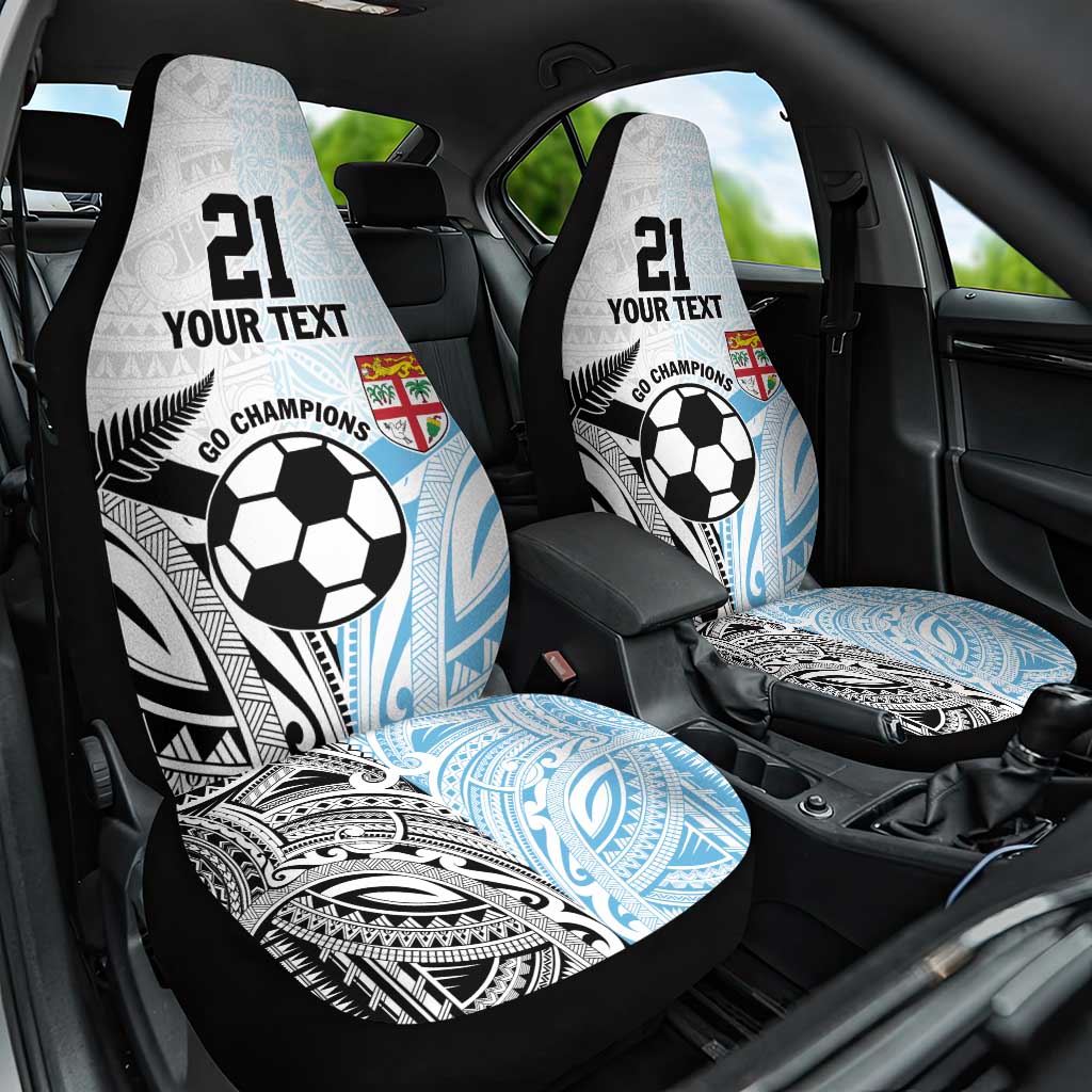 New Zealand-Fiji Football Custom Car Seat Cover Together Go Champions