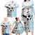 New Zealand-Fiji Football Custom Family Matching Long Sleeve Bodycon Dress and Hawaiian Shirt Together Go Champions