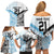 New Zealand-Fiji Football Custom Family Matching Off Shoulder Short Dress and Hawaiian Shirt Together Go Champions