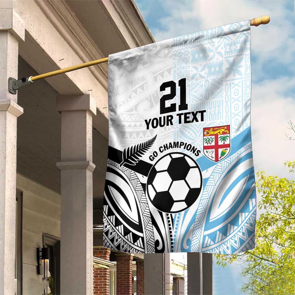 New Zealand-Fiji Football Custom Garden Flag Together Go Champions