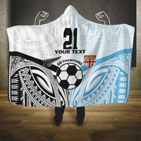 New Zealand-Fiji Football Custom Hooded Blanket Together Go Champions