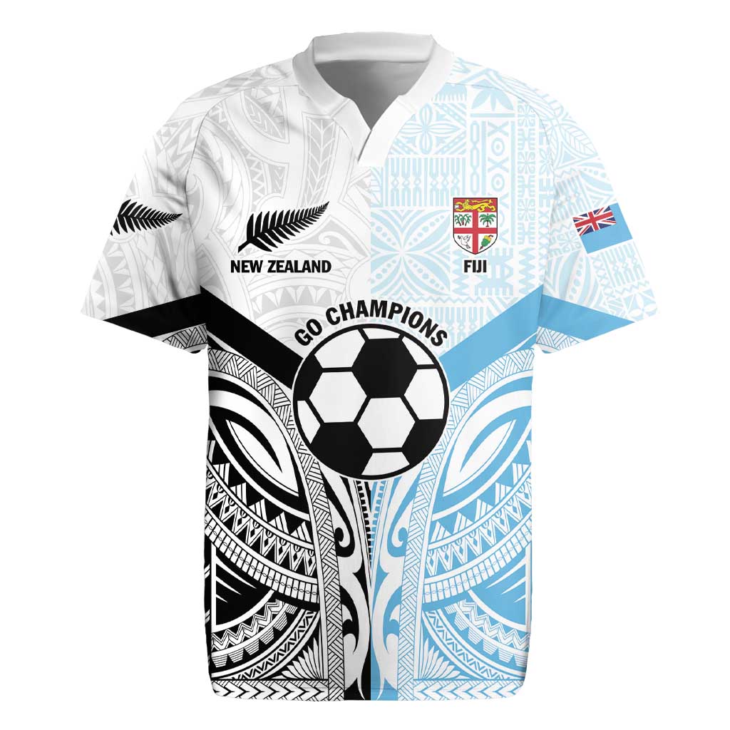 New Zealand-Fiji Football Custom Rugby Jersey Together Go Champions
