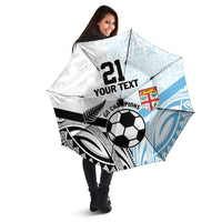New Zealand-Fiji Football Custom Umbrella Together Go Champions - Polynesian Pride
