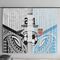 New Zealand-Fiji Football Custom Window Curtain Together Go Champions