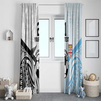 New Zealand-Fiji Football Custom Window Curtain Together Go Champions