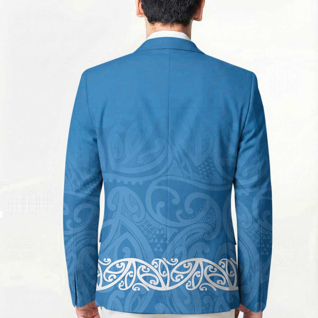 New Zealand Nurses Week Blazer Maori Kowhaiwhai Blue Tribal LT9 - Polynesian Pride