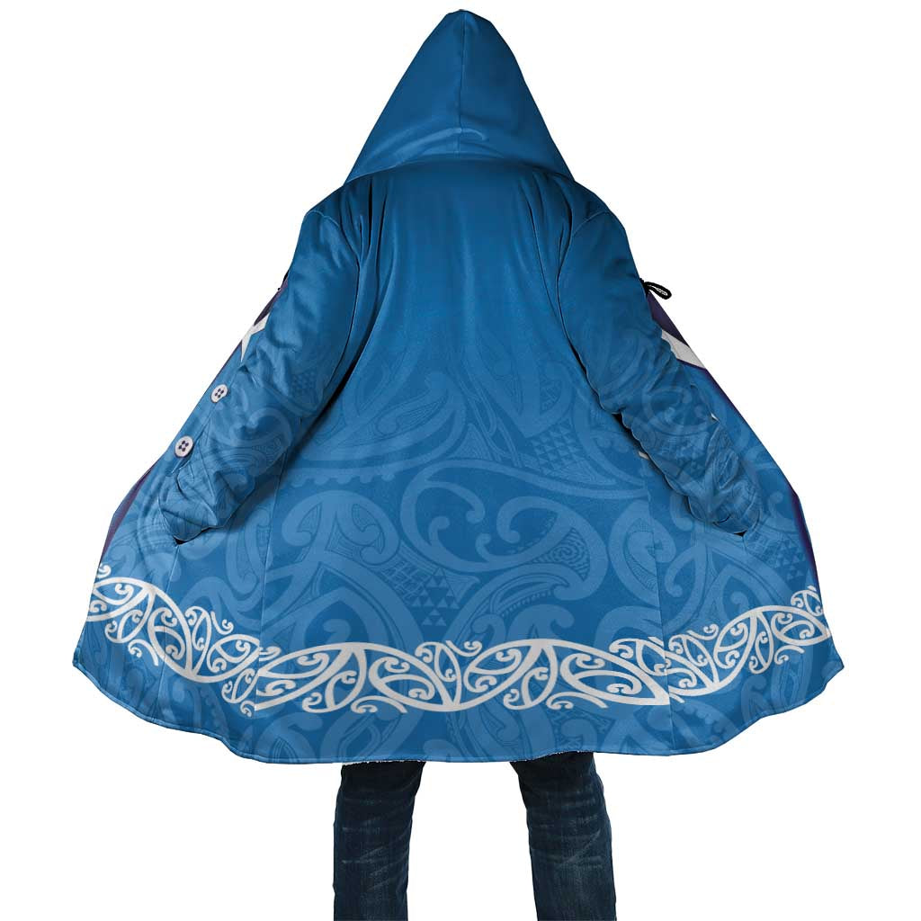 New Zealand Nurses Week Cloak Maori Kowhaiwhai Blue Tribal