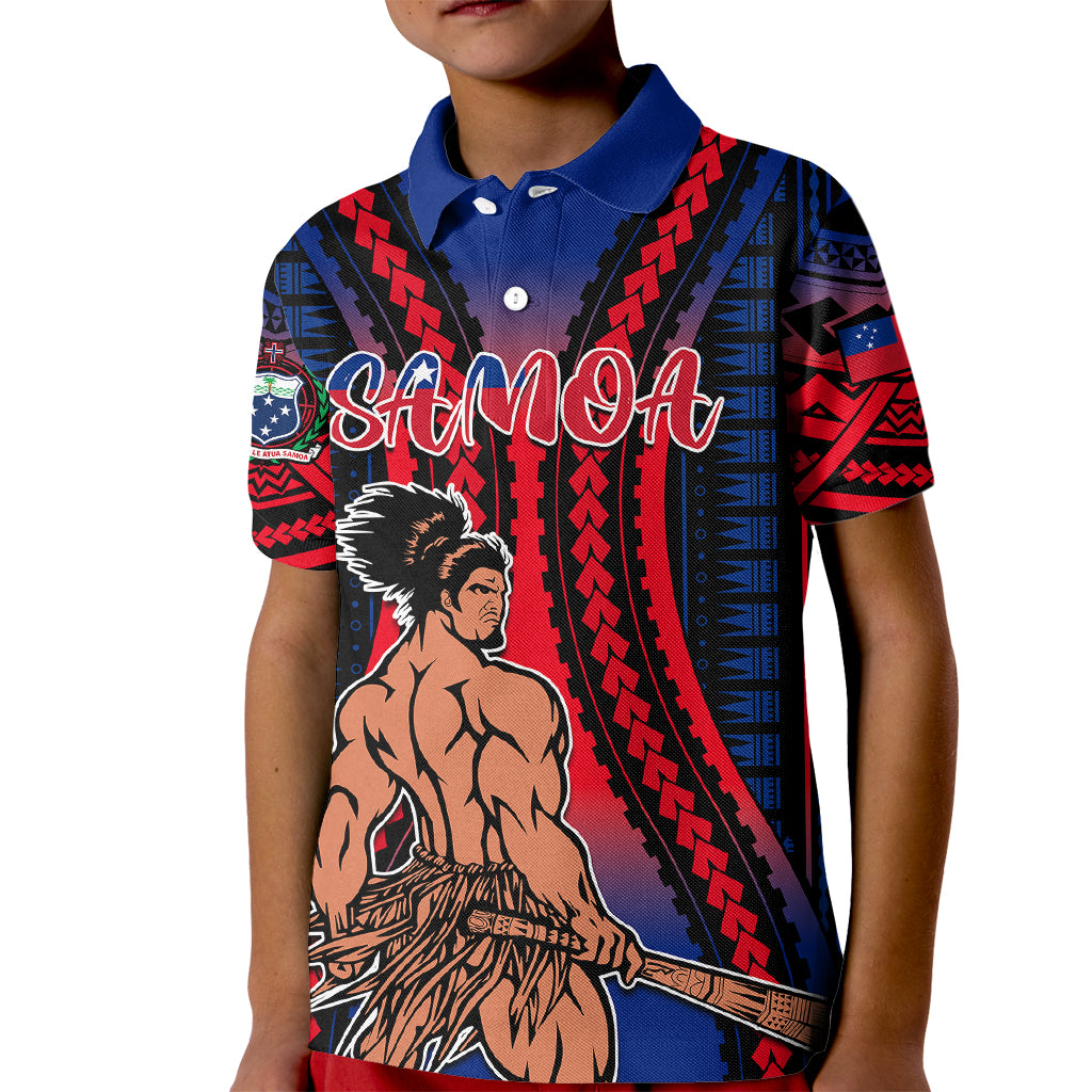 Custom Polynesian Samoa Independence Day Kid Polo Shirt Polynesian Pacific Tribal LT9 Kid Gradient - Polynesian Pride