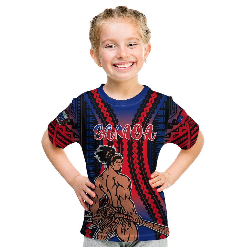 Custom Polynesian Samoa Independence Day Kid T Shirt Polynesian Pacific Tribal LT9 Gradient - Polynesian Pride