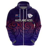 New Zealand Auckland Cricket Hoodie Maori Traditional Ethnic Style LT9 - Polynesian Pride