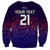 (Custom Text And Number) New Zealand Auckland Cricket Sweatshirt Maori Traditional Ethnic Style LT9 - Polynesian Pride