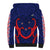 New Zealand Auckland Cricket Sherpa Hoodie Polynesian with Maori Koru LT9 - Polynesian Pride
