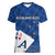 New Zealand Cricket Women V Neck T Shirt Auckland Aces Sporty Style LT9 Female Blue - Polynesian Pride