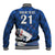 (Custom Text And Number) New Zealand Cricket Baseball Jacket Auckland Aces Sporty Style LT9 - Polynesian Pride