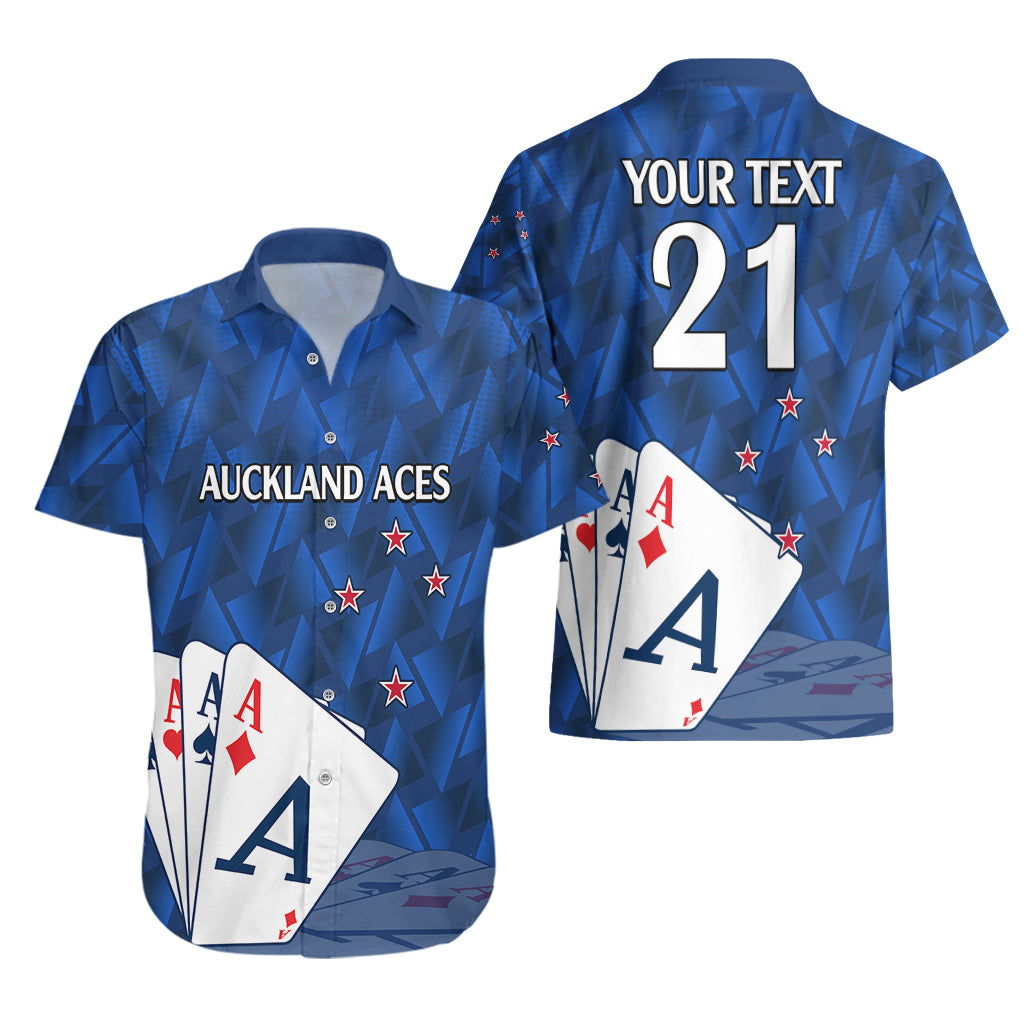 (Custom Text And Number) New Zealand Cricket Hawaiian Shirt Auckland Aces Sporty Style LT9 - Polynesian Pride