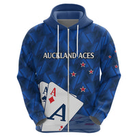 (Custom Text and Number) New Zealand Cricket Hoodie Auckland Aces Sporty Style LT9 - Polynesian Pride