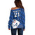 (Custom Text And Number) New Zealand Cricket Off Shoulder Sweater Auckland Aces Sporty Style LT9 - Polynesian Pride