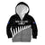 (Custom Text And Number) New Zealand Cricket Kid Hoodie Black Cap Sporty Style No1 LT9 - Polynesian Pride