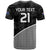 (Custom Text and Number) New Zealand Cricket T Shirt Black Cap Sporty Style No1 LT9 - Polynesian Pride