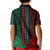 African Dashiki Kid Polo Shirt With Polynesian Pattern - Half Green and Red LT9 - Polynesian Pride