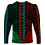 African Dashiki Long Sleeve Shirt With Polynesian Pattern - Half Green and Red LT9 - Polynesian Pride