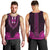 African Dashiki Men Tank Top With Polynesian Pattern - Pink LT9 - Polynesian Pride