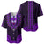 African Dashiki Baseball Jersey With Polynesian Pattern - Purple LT9 - Polynesian Pride