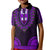 African Dashiki Kid Polo Shirt With Polynesian Pattern - Purple LT9 Kid Purple - Polynesian Pride