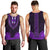 African Dashiki Men Tank Top With Polynesian Pattern - Purple LT9 - Polynesian Pride