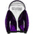 African Dashiki Sherpa Hoodie With Polynesian Pattern - Purple LT9 Unisex Purple - Polynesian Pride