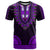 African Dashiki T Shirt With Polynesian Pattern Purple LT9 Purple - Polynesian Pride