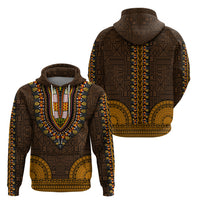 African Dashiki Hoodie With Tapa Pattern Gold LT9 - Polynesian Pride