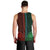 African Dashiki Men Tank Top With Tapa Pattern - Half Green and Red LT9 - Polynesian Pride