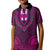 African Dashiki Kid Polo Shirt With Tapa Pattern - Pink LT9 Kid Pink - Polynesian Pride