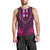 African Dashiki Men Tank Top With Tapa Pattern - Pink LT9 - Polynesian Pride