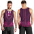 African Dashiki Men Tank Top With Tapa Pattern - Pink LT9 - Polynesian Pride