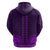 African Dashiki Hoodie With Tapa Pattern Purple LT9 - Polynesian Pride