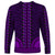 African Dashiki Long Sleeve Shirt With Tapa Pattern - Purple LT9 - Polynesian Pride