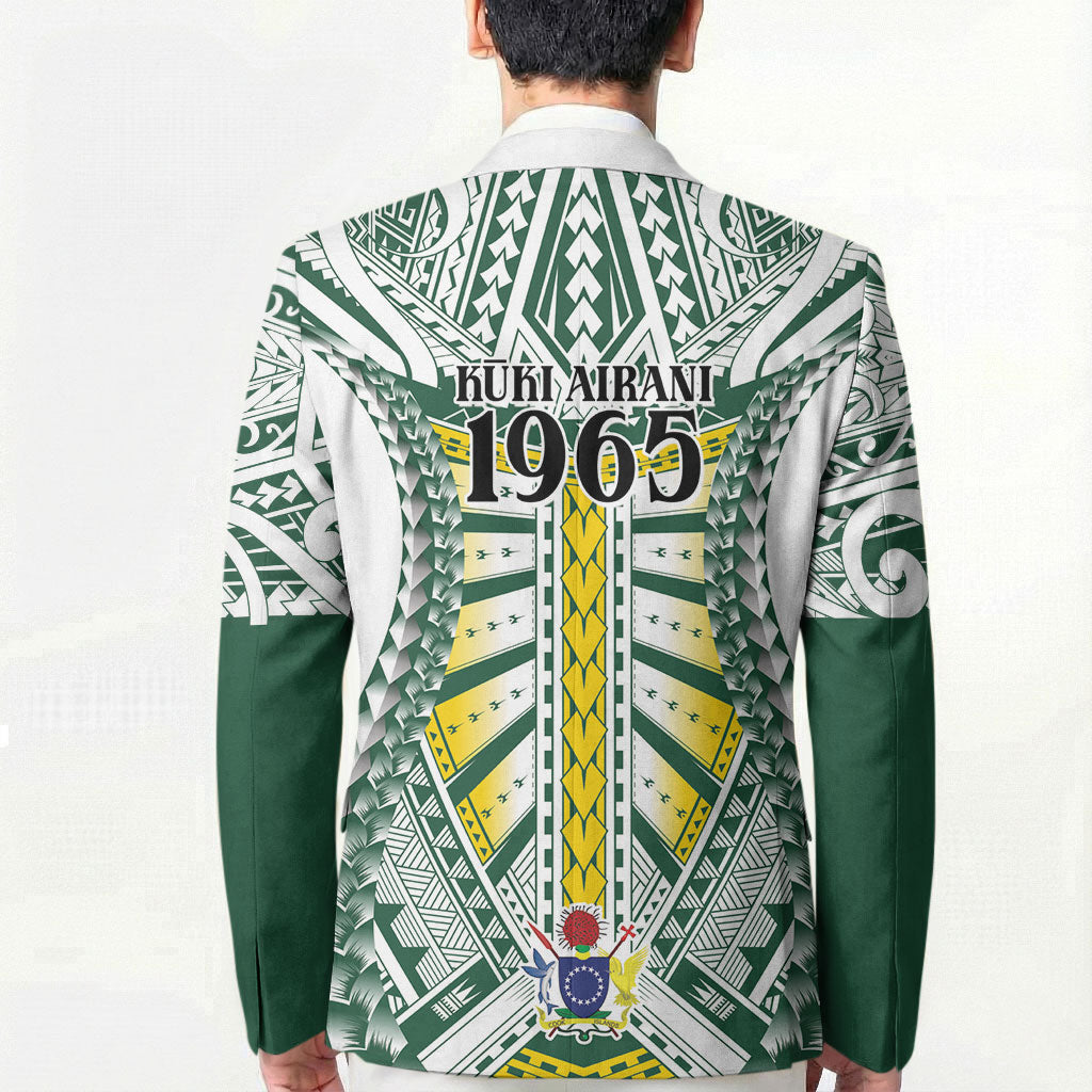Cook Islands 1965 National Pride Blazer White Tribal Pattern LT9 - Polynesian Pride