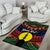 Personalised New Caledonia All Saints Day Area Rug Candle Light with Polynesian Style