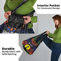 Personalised New Caledonia All Saints Day Grocery Bag Candle Light with Polynesian Style