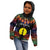 Personalised New Caledonia All Saints Day Kid Hoodie Candle Light with Polynesian Style