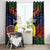 Personalised New Caledonia All Saints Day Window Curtain Candle Light with Polynesian Style