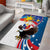 Personalized Filipino-American Area Rug The Eight-Rayed Sun with Bald Eagle